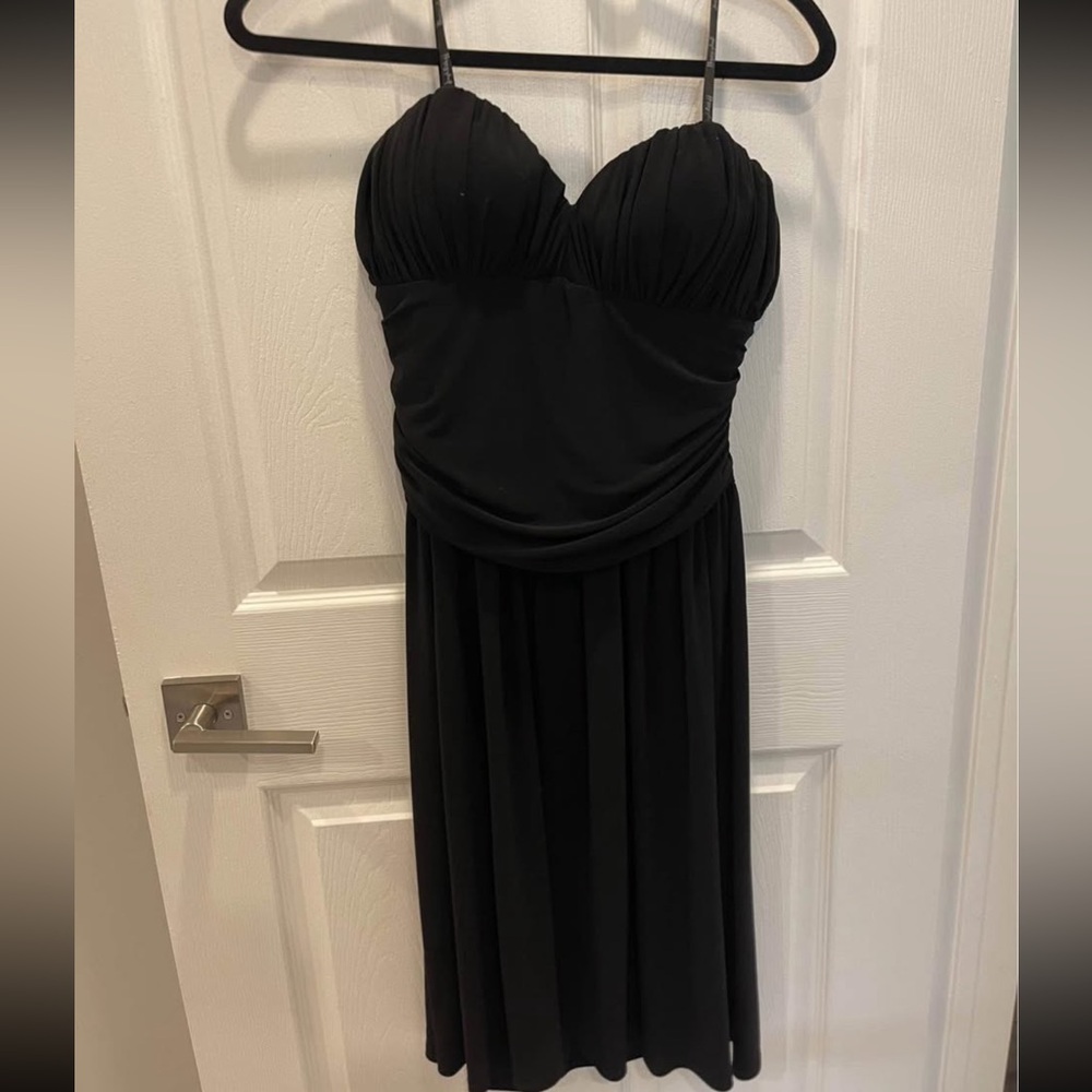 Joseph Ribkoff Black Babydoll Cocktail Dress